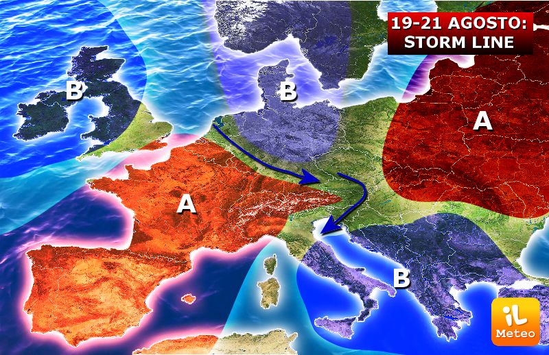 Previsioni meteo, arriva Storm Line: temporali sparsi e calo termico Previsioni meteo, arriva Storm Line: temporali sparsi e calo termico