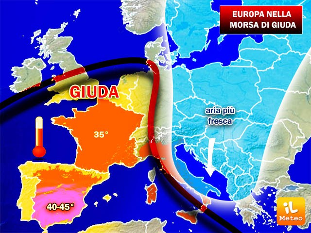 Anticiclone alla conquista del continente