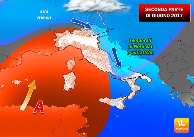 Previsioni meteo 8 Giugno: l'anticiclone si rinforza e protegge l'Italia