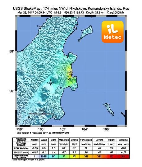 Terremoto Russia, scossa magnitudo 6.7 in penisola di Kamchatka: rischio tsunami